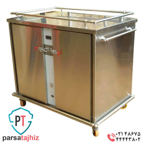 گرمکن غذا200 نفره چرخ دار