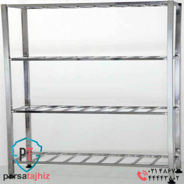 قفسه استیل 4 طبقه سردخانه