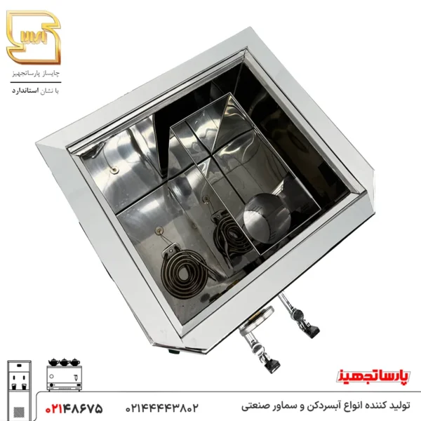 سماور صنعتی 30 لیتری دو قلو
